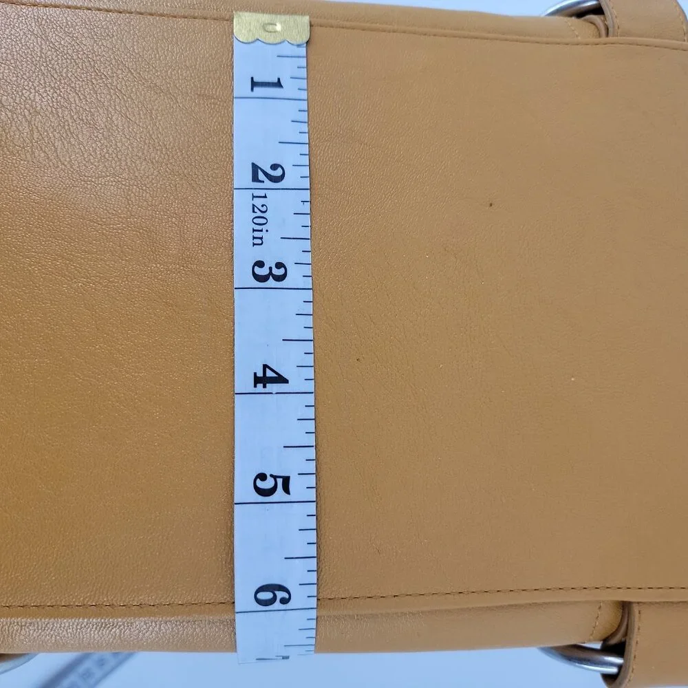 Cheeky Lime Mustard Leather Camera Bag | Braided Handles | Adjustable Dividers - Picture 9 of 12